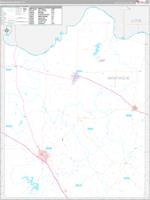 Montague, Tx Carrier Route Wall Map