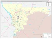 Muscogee, Ga Carrier Route Wall Map