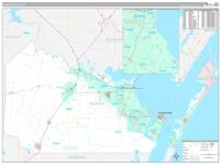 Nueces, Tx Carrier Route Wall Map