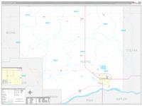 Platte, Ne Carrier Route Wall Map