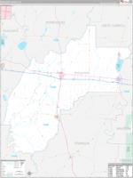 Richland Parish (), La Carrier Route Wall Map