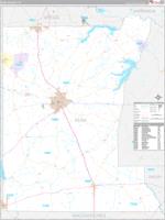 Rusk, Tx Carrier Route Wall Map