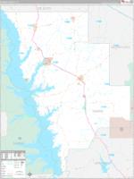 Sabine Parish (), La Carrier Route Wall Map
