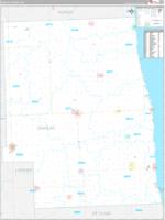 Sanilac, Mi Carrier Route Wall Map