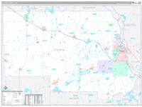 Stearns, Mn Carrier Route Wall Map