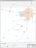 Taylor, Tx Carrier Route Wall Map