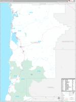 Tillamook, Or Carrier Route Wall Map
