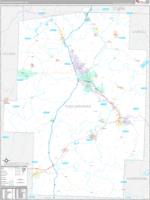 Tuscarawas, Oh Carrier Route Wall Map