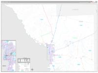 Webb, Tx Carrier Route Wall Map
