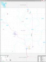Wilson, Ks Carrier Route Wall Map