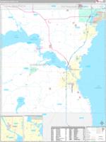 Winnebago, Wi Carrier Route Wall Map