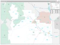 Yakima, Wa Carrier Route Wall Map