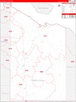 Cheboygan, Mi Carrier Route Wall Map
