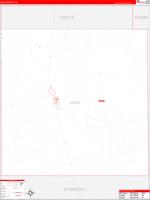 King, Tx Carrier Route Wall Map