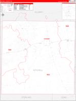 Mitchell, Tx Carrier Route Wall Map