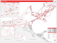 Orleans Parish (), La Carrier Route Wall Map