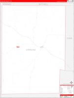 Sterling, Tx Carrier Route Wall Map