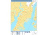 Jersey City Wall Map Basic Style 2009