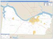 Colbert County, AL Basic Edition ZIP Code Wall Map