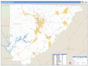 Cullman County, AL Basic Edition ZIP Code Wall Map