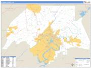 Etowah County, AL Basic Edition ZIP Code Wall Map