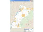 Talladega County, AL Basic Edition ZIP Code Wall Map