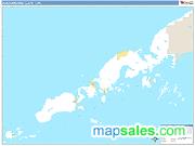 Aleutians East County, AK Basic Edition ZIP Code Wall Map