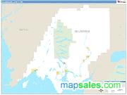 Dillingham County, AK Basic Edition ZIP Code Wall Map