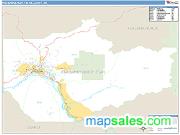 Fairbanks North Star County, AK Basic Edition ZIP Code Wall Map