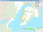Kenai Peninsula County, AK Basic Edition ZIP Code Wall Map