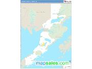 Lake and Peninsula County, AK Basic Edition ZIP Code Wall Map