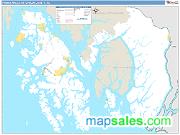 Prince-Wales-Ketchikan County, AK Basic Edition ZIP Code Wall Map