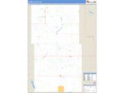 Towner County Wall Map Zip Code Basic Style 2009
