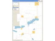 Green Lake County Wall Map Zip Code Basic Style 2009