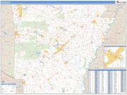 Arkansas Zip Code Wall Map