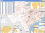 Texas Zip Code Wall Map