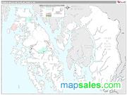 Prince-Wales-Ketchikan County, AK Premium Edition ZIP Code Wall Map