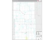 Towner County Wall Map Premium Style 2009
