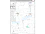 Green Lake County Wall Map Premium Style 2009