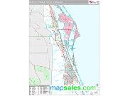 Melbourne-Titusville-Palm Bay, FL Wall Map