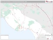 Santa Cruz-Watsonville, CA Wall Map