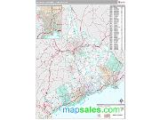Stamford-Norwalk, CT Wall Map