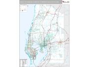 Tampa-St Petersburg-Clearwater, FL Wall Map