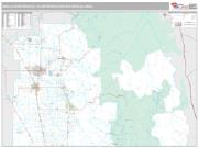 Visalia-Tulare-Porterville, CA Wall Map