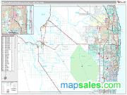 West Palm Beach-Boca Raton, FL Wall Map