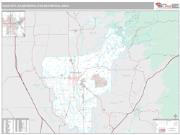 Yuba City, CA Wall Map