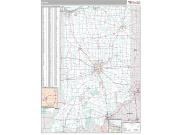 Indiana Premium Wall Map