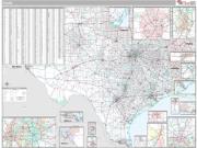 Texas Premium Wall Map