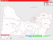 Colbert County, AL Zip Code Wall Map