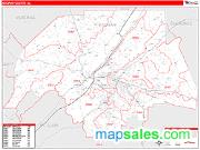 Etowah County, AL Zip Code Wall Map